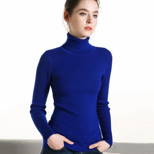 Turtleneck Sweater Women Hooded Warm Wool Tops Autumn Winter Solid Color Wild Casual Ladies Short Bottoming Sweater Womens Q46