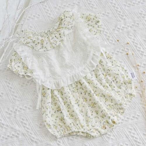 0-2Yrs Summer Kids Girl Short Sleeve Floral Rompers Infant Baby Girl Newborn Rompers Clothes Baby Girl Rompers