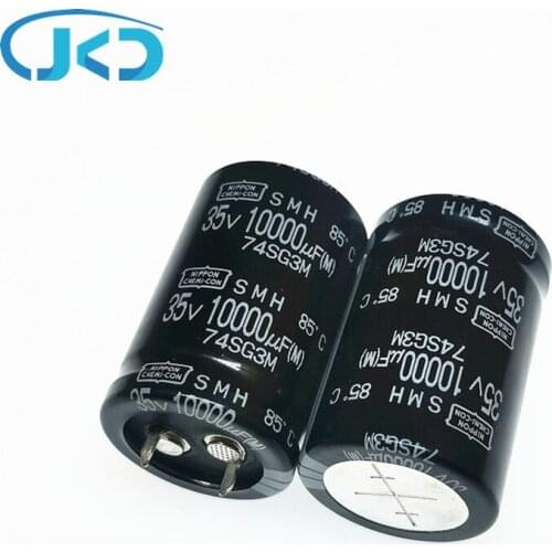 1pcs 10000uF 35V NIPPON NCC SMH Series 25*40mm Low Impedance Long Life 35V10000uF Aluminum Electrolytic Capacitor