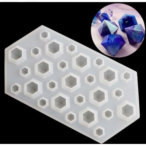 1pcs UV Resin Transparent Silicone Mould Jewelry Making Mold Sugarcraft DIY Resin Molds For Jewelry