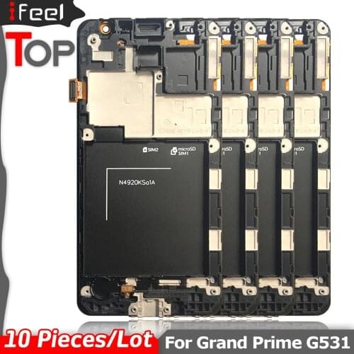 10 Pieces/Lot LCD For Samsung Galaxy Grand Prime G531 G531F SM-G531F G531H LCD Display Touch Screen With Frame