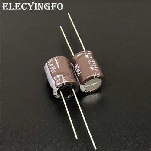 100pcs 220uF 35V NICHICON PW Series 10x12.5mm Low Impedance 35V220uF Aluminum Electrolytic capacitor