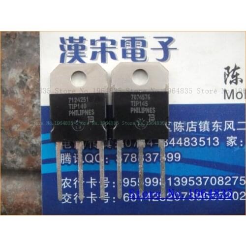 2pcs/lot=a pair TIP140 TIP145 10A 60V