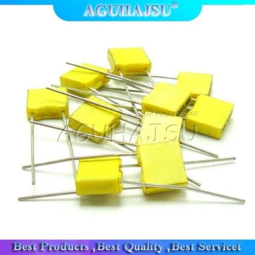 20pcs Polypropylene Safety Plastic Film 100V 1nF ~ 470nF 100nf 220nf 10nf 47nf 22nf 1nf 0.47uf 0.1uf Correction capacitor