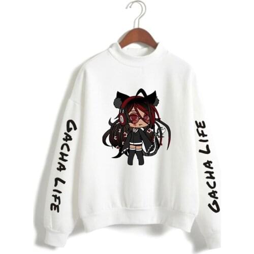 2021 gacha life Sweatshirt Women Treat People With Kindness Turtleneck Hoodies Sweatshirts Unisex Letters Print Tracksuit