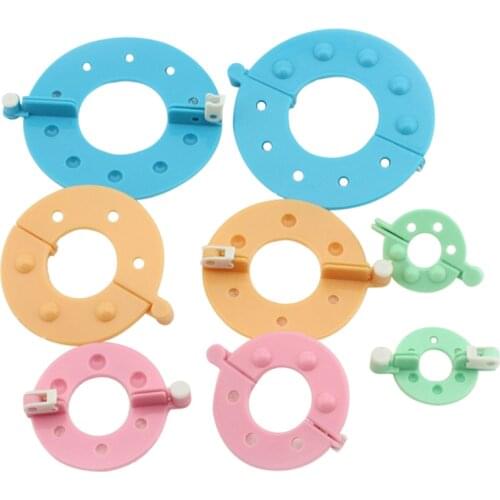 8Pcs 4 Sizes Pom Pom Maker Fluff Ball Weaver Needle Craft Knitting Tool DIY Needlework Set Yarn Craft Home Supplies