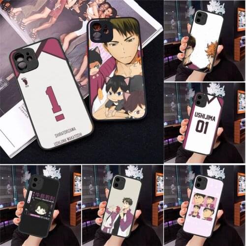 Ushijima Wakatoshi Shiratorizawa Phone Cases Matte Transparent for iPhone 7 8 11 12 s mini pro X XS XR MAX Plus cover funda