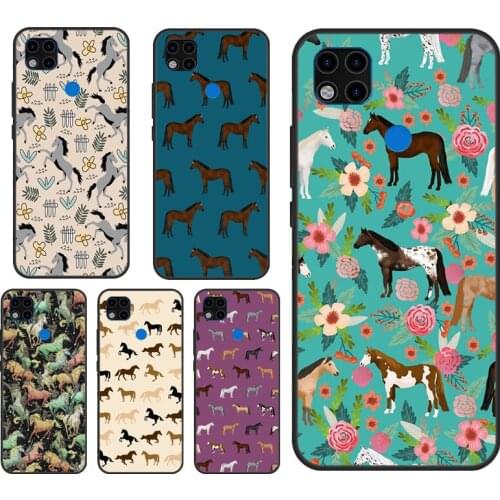 Horses Pattern Collage Phone Case For Xiaomi Redmi Note 10 9 Pro 8T 9S 7A 8A 9A 9C 9T K40 Redmi Note 8 Pro Cover