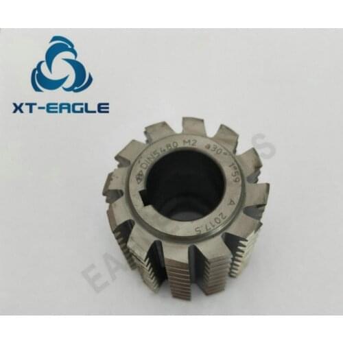 DIN5480 Standard HSS M4 Involute Spline Gear Hob Cutter PA30 degree