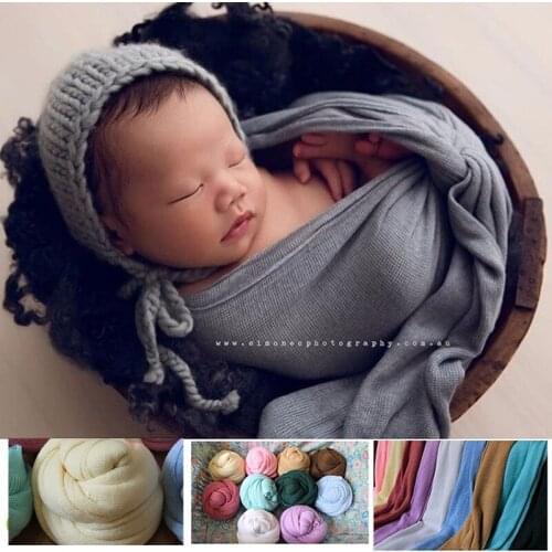 Newborn Stretch Wrap for Baby Photography Wraps Props Tiny Girl Boy Picture Photo Shooting Accessories Baby fotografia Props