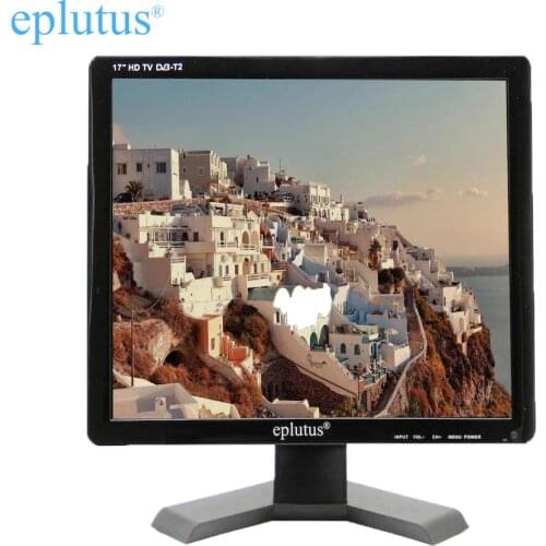 Compact portable TV DVB-T2 Digital tuner Analog tv for home on wall Eplutus 172Т 17 inch monitor for Russia car USB HDMI