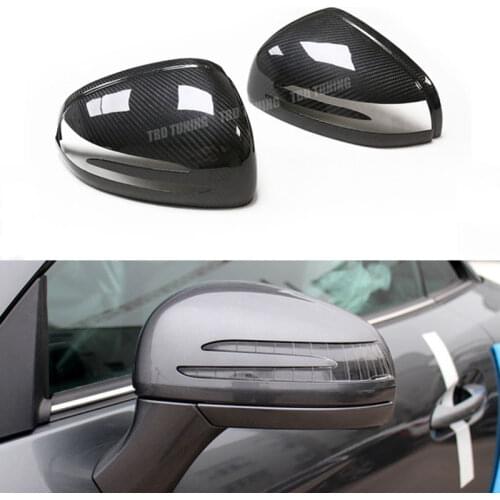 Dry Carbon Fiber Rear Side View Cap For Mercedes-Benz SLK SLC SL AMG GT R172 R197 R231 SLK200 SLC300 SLC260 2012-2019