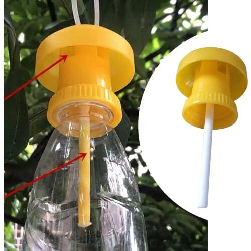Fruit Fly Trap Killer Plastic Geel Drosophila Val Fly Catcher Pest Insect Control Voor Home Boerderij Boomgaard 6*6*2cm