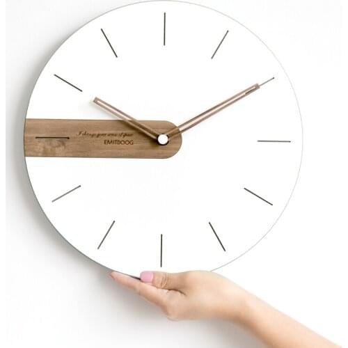 Nordic Modern Wall Clock Modern Design Living Room Bedroom Silent White Wall Watches Home Decor Horloge Murale Design Moderne