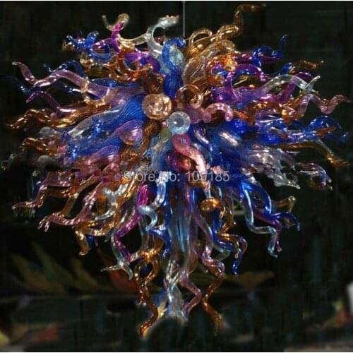 Fine Art Home Decoration Cheap Multi Colored Murano Glas Flush Mount Chandeliers