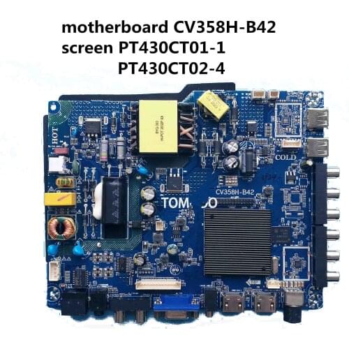 Original LeTV D43PFCIN LCD TV motherboard CV358H-B42 screen PT430CT01-1 PT430CT02-4