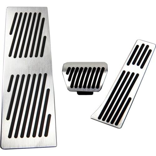 No Drill Gas Brake Footrest Pedal Plate Pad for BMW New X3 (2017-2020) G01 Aluminum Alloy gas accelerator brake pedal M Logo