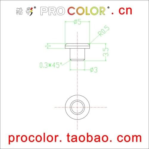 Consumer Electronics LED Light transparent Silicone Rubber Plug light through button cap gasket sealing 2.7 2.8 2.9 3 mm hole