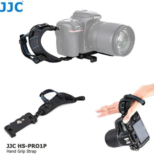 JJC DSLR Camera Hand Grip Strap Wrist Strap w/U Plate Stand for Nikon D850 D810 D750 D610 D7500 D7200 D7100 D5600 D5500 D3500