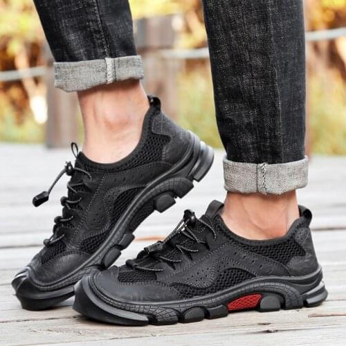 Sandalia Masculino Sandale Homme Cuir Summer Sandals&slippers Sport Sandals Men Sandalias Romanas Beach Shoes