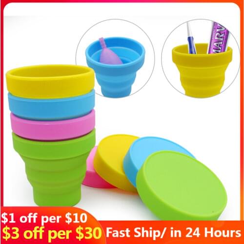 Collapsible Silicone Menstrual Sterilizing Cup Feminine Hygiene Menstrual Cup Sterilizing Menstrual Cup for Menstrual Period