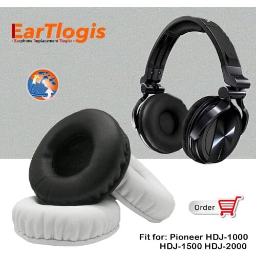 EarTlogis Replacement Ear Pads for Pioneer HDJ 1000 1500 2000 X7 Headset Parts Earmuff Cover Cushion Cups pillow