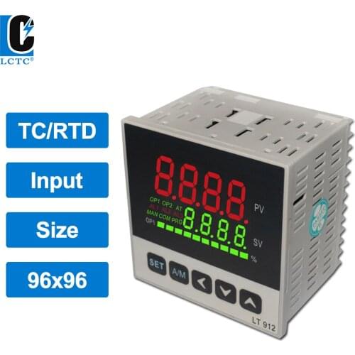 TC/RTD multi input LED display PID Temperature controller 96x96mm, SSR/Relay/4-20mA/0-10V output