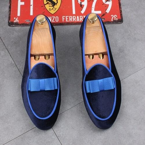 Men leisure breathable soft velvet leather shoes slip-on tassels shoe summer smoking slippers trend designer loafers chaussures