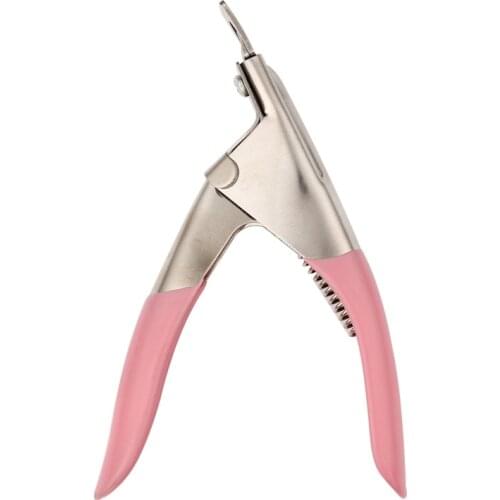 U Shape Art Edge Cutter Gel UV Acrylic Fake Nail Clipper Trimmer Tip Manicure Tool Scissor Pedicure Artificial