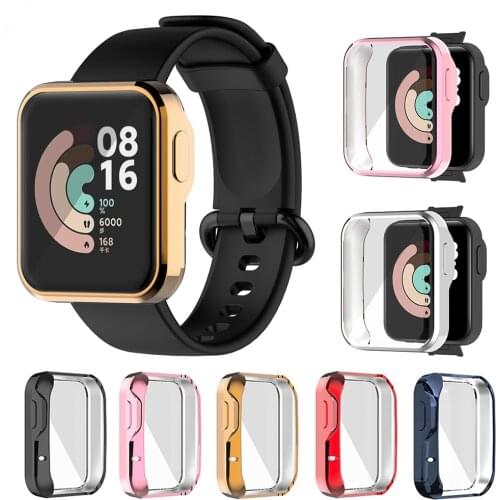 Ultra-Slim plating TPU Watch Case Skin Protective full Cover for Xiaomi Mi Watch Lite Global Version for Redmi Watch Accessories