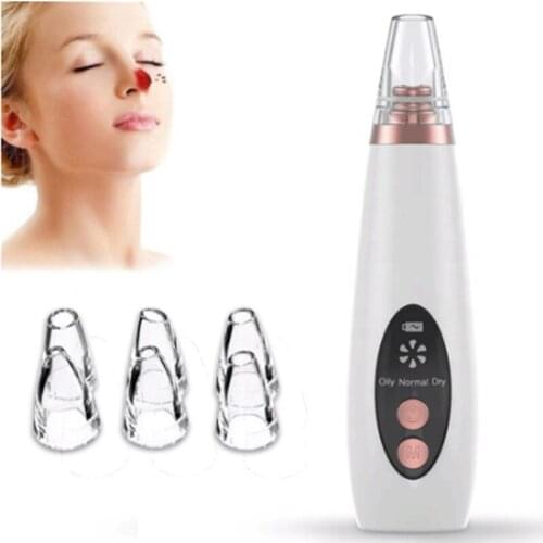 USB Rechargeable Blackhead Remover Face Pore Vacuum Skin Care Acne Pore Cleaner Pimple Removal Vacuum Suction Facial Tools