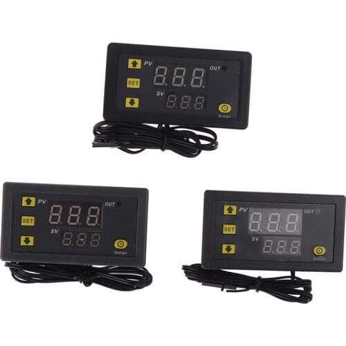 W3230 Digital Temperature Controller DC12V 24V AC110V-220V LED Display Thermostat With Heating/Cooling Control Instrument