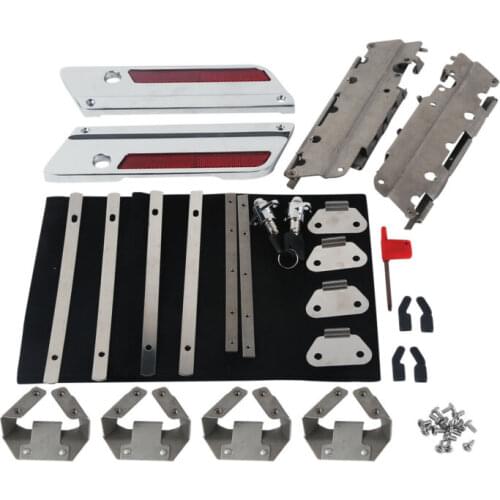 Motorcycle Hard bags Saddlebag Hardware Latch Hinges Lock Kit For Harley Touring Road Electra Street Glide FLHT FLHX FLT 93-13
