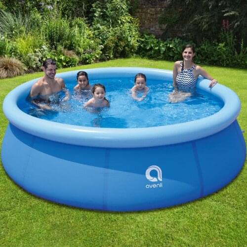 1.8/2.4M Round Inflatable Swimming Pool With Repair Patch PVC Ground Pool Bathing Tub Home Large Summer Swimming Pool