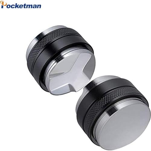 1pcs 53mm Coffee Distributor Tamper Dual Head Coffee Leveler Fits for 54mm Breville Portafilter Adjustable Tampers