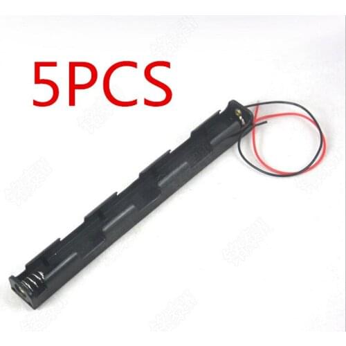 5PCS AA 4.5V long battery pack without cover No switch installed 3 AA batteries