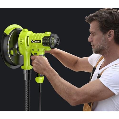 AC220V 810W 180mm Portable Wall Polishing Machine Hand-Held Sanding Machine Dust-Free Self-Priming Adjustable Speed