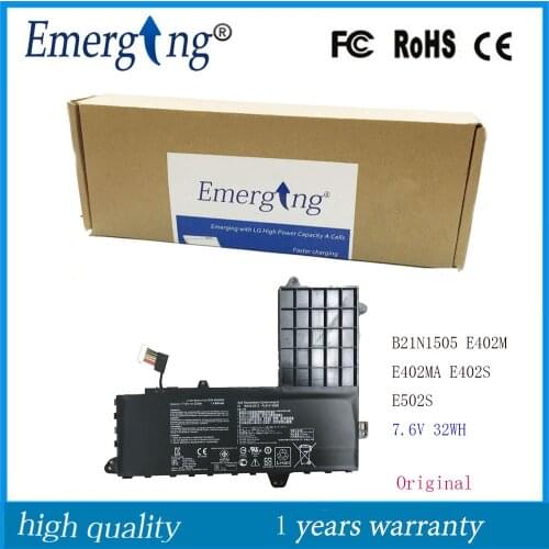 7.6V 32Wh Original B21N1505 New Laptop Battery for ASUS E402M E402MA E402S E502S B21N1505 Tablet Series
