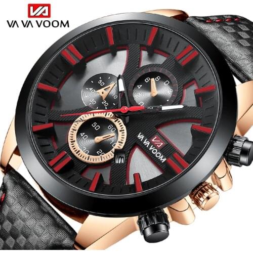 Relogio Masculino Fashion Hot Style Trend Mens Leather Luxury Watch Calendar Quartz Watch Casual Watch for Men Dropshipping