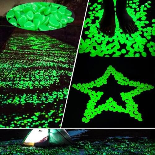 Decor Luminous Stones Glow In Dark Decorative Pebbles Outdoor Fish Tank Decoration Pebble Rocks Aquarium Party Decorations