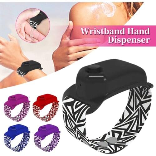 Wash Hand Gel Dispenser Bracelet Wristband for Adult Kids Hand Sanitizer Dispensing Portable Bracelet Wristband Hand Dispenser