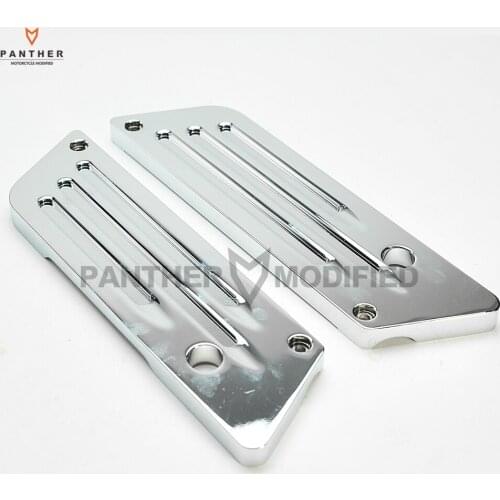 Chrome motorcycle Saddlebag Latch Cover Moto Left Right Ornamental case for Harley FLH/FLT 1993-2011 2012 2013