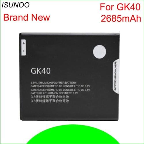 ISUNOO 10pcs/lot 2685mAh GK40 battery for Motorola Moto G4 Play XT1600 XT1607 XT1609 MOT1609BAT / M0T1609BAT Battery
