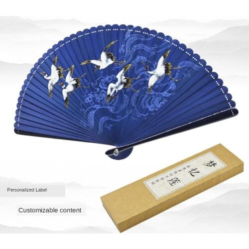 Chinese foldable fan, classical bamboo fan, ancient Chinese clothing, dance fan, Chinese style for men and women fold fans