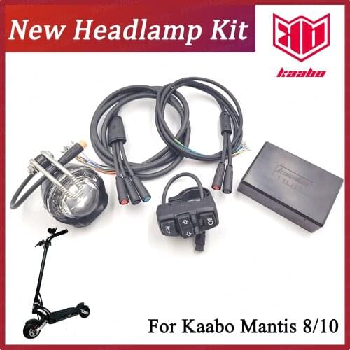 Kaabo Mantis New Style Headlamp Kit Main Wire Upgraded Switch Button ECO TURBO Single Dual Assembly Board Electric Scooter Parts