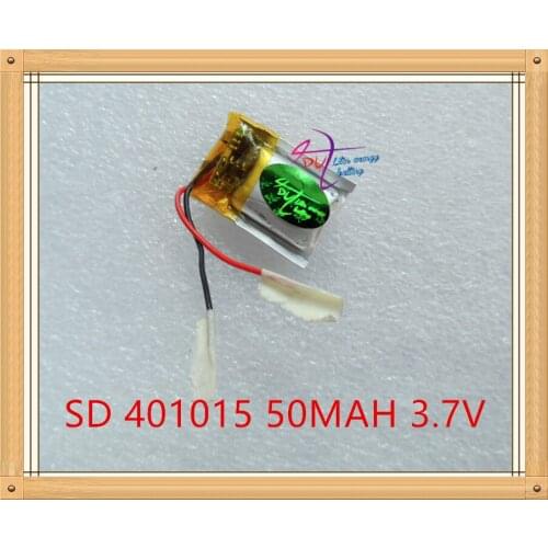Liter energy battery 3.7V polymer lithium battery 401015 50MAH 3D MP3 glasses Bluetooth headset micro device small toys