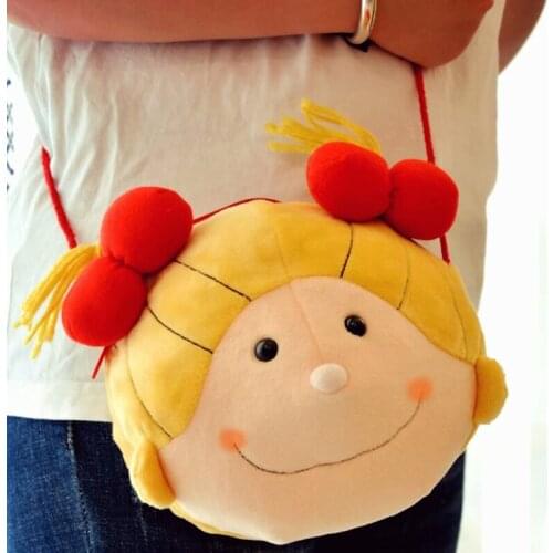 Mini Children Girls Cartoon Shoulder Bag Cartoon Plush Toy Handbag Children Shoulder Bag Plush Purses For Girls Handbag Gift