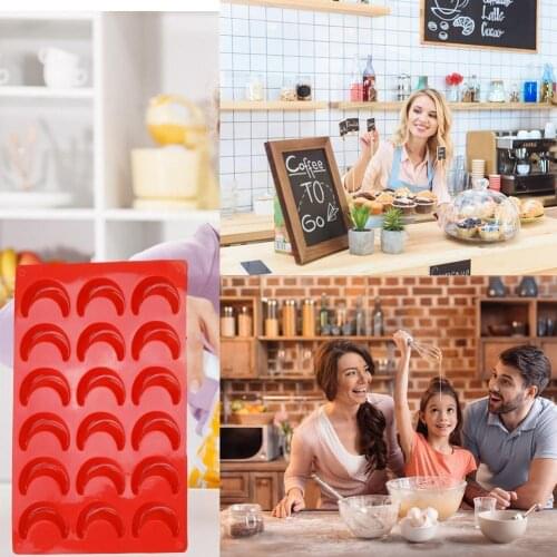 Mini Creative Crescent Moon Shape Silicone Cake Mold Practical Pastry Cook Chocolate DIY Mould Biscuit Dessert Tools Decora B0N5