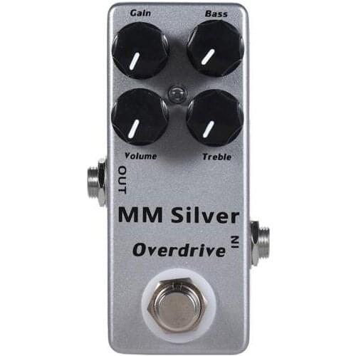 Mosky Audio Guitar Pedal MM Silver Guitar Effect Pedal Overdrive and True Bypass Pedaleira Guitarra