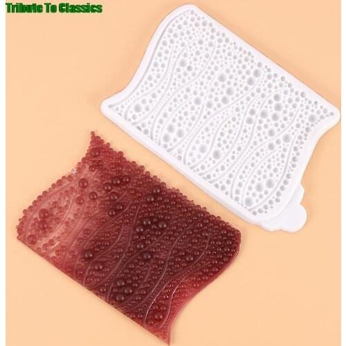 NEW! Bubbles & Pearls Mould Fondant Cake Decorating Tools Silicone Molds Sugarcrafts Chocolate Baking Tools for Cakes Gumpaste